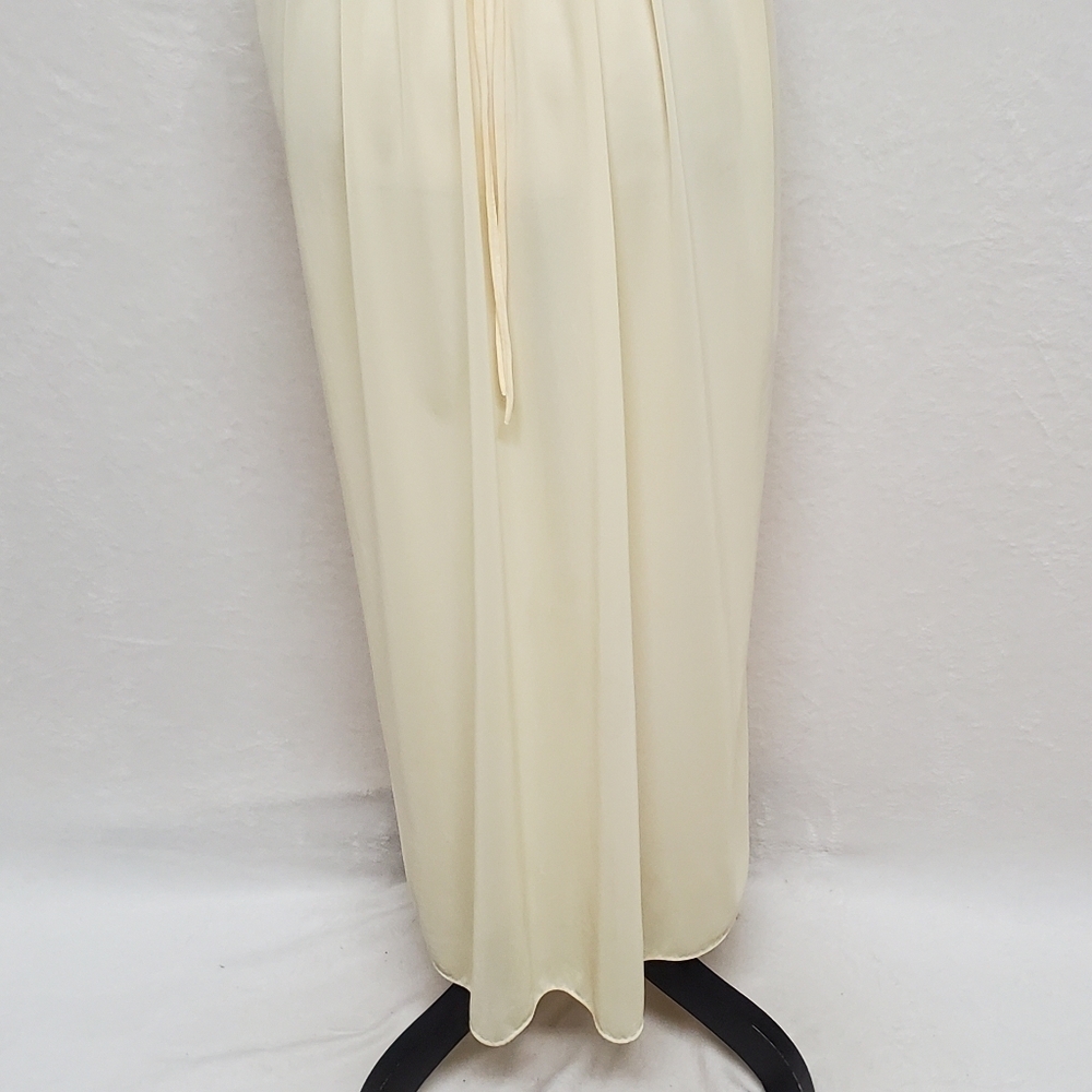 1960s Vintage Jrs by Barad Regencycore Pink Yellow Off-Shoulder Lace Nightgown - Picture 13 of 16